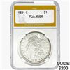 Image 1 : 1881-S Morgan Silver Dollar PGA MS64