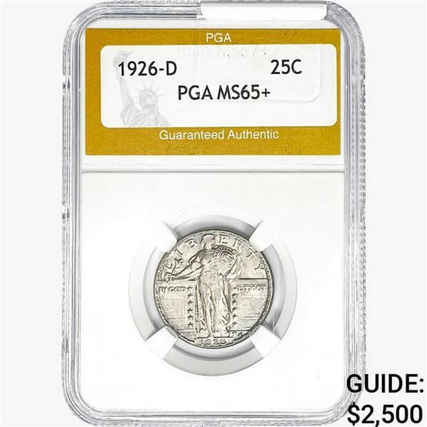 1926-D Standing Liberty Quarter PGA MS65+
