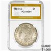 Image 1 : 1884-CC Morgan Silver Dollar PGA MS64