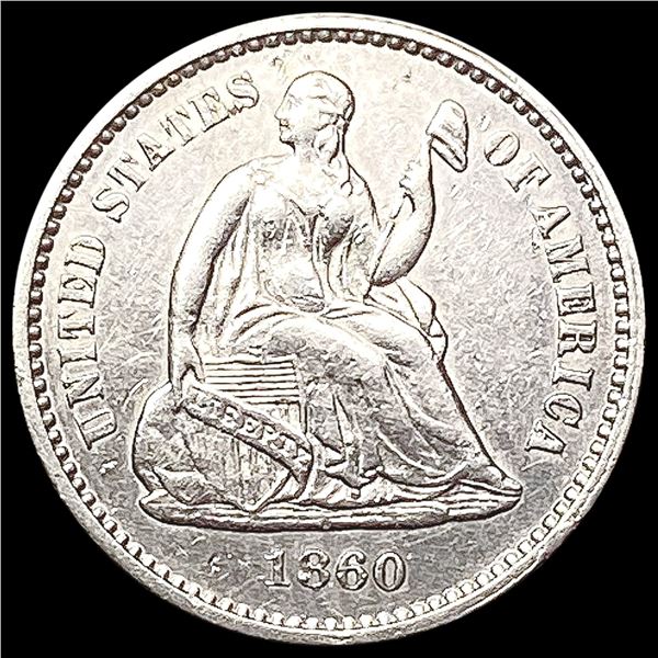 1860 Seated Liberty Half Dime UNCIRCULATED