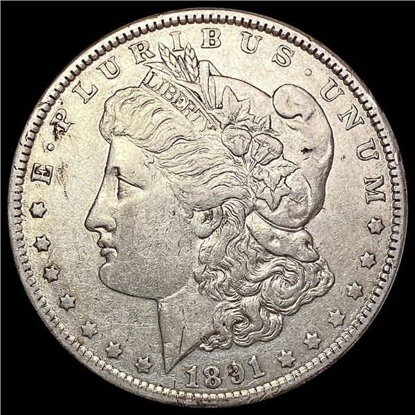 1891 Morgan Silver Dollar NEARLY UNCIRCULATED