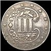 Image 2 : 1861 Silver Three Cent NEARLY UNCIRCULATED