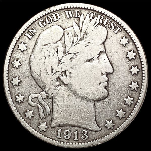 1913 Barber Half Dollar NICELY CIRCULATED