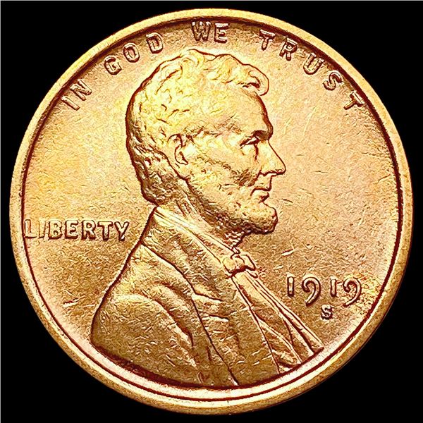 1919-S Wheat Cent CHOICE AU