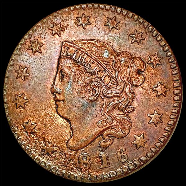 1816 Coronet Head Large Cent CLOSELY UNCIRCULATED