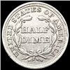 Image 2 : 1854 Arrows Seated Liberty Half Dime CHOICE AU