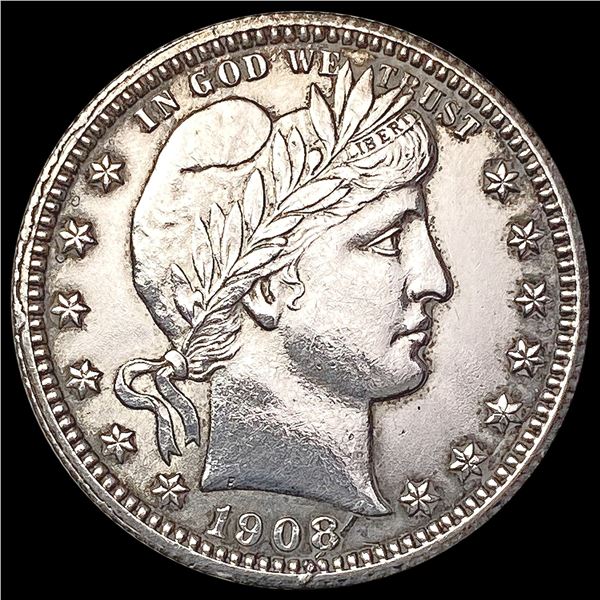 1908-O Barber Quarter CHOICE AU