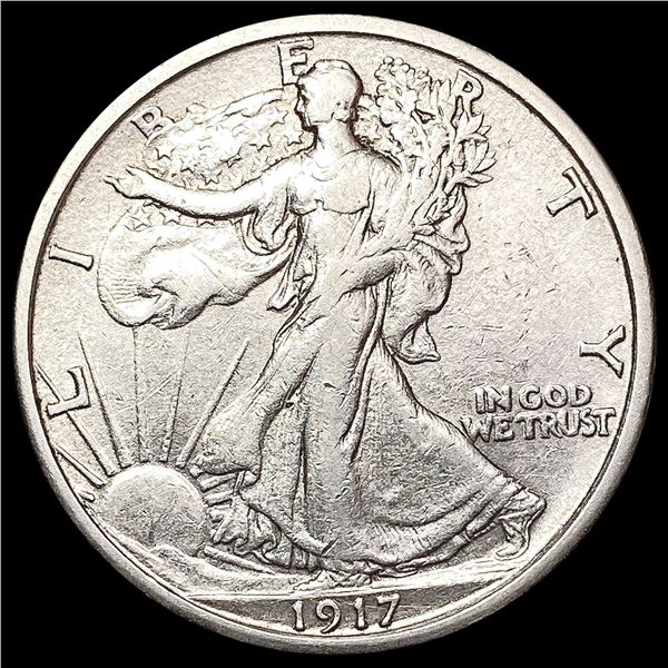 1917-S Walking Liberty Half Dollar CLOSELY UNCIRCULATED