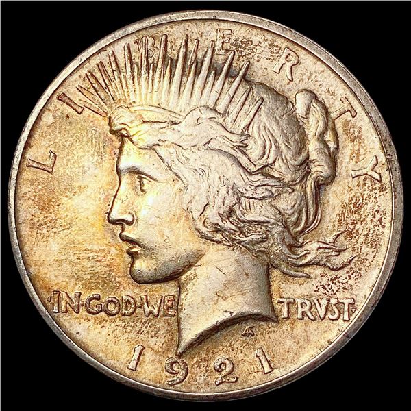 1921 Silver Peace Dollar NEARLY UNCIRCULATED