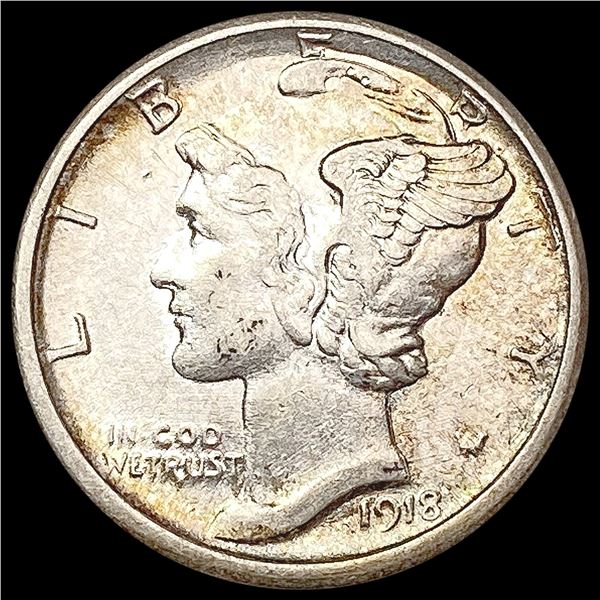 1918-S Mercury Dime CLOSELY UNCIRCULATED
