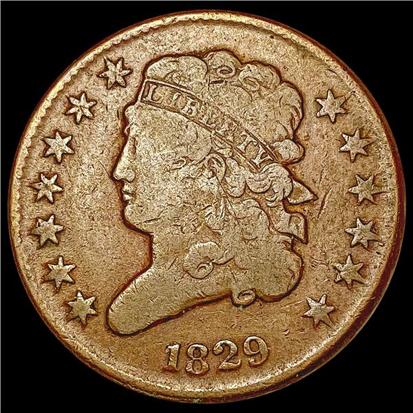 1829 Classic Head Half Cent NICELY CIRCULATED