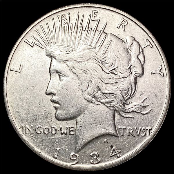 1934-S Silver Peace Dollar CLOSELY UNCIRCULATED