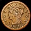 Image 1 : 1851/81 Braided Hair Large Cent NICELY CIRCULATED