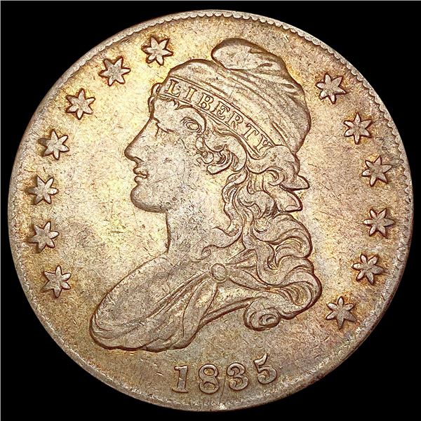 1835 Capped Bust Half Dollar NEARLY UNCIRCULATED