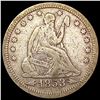 Image 1 : 1853 Arrows Rays Seated Liberty Quarter LIGHTLY CIRCULATED