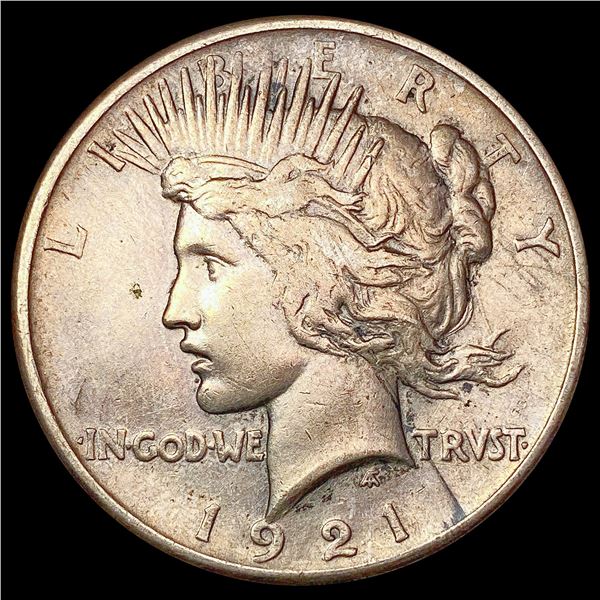 1921 Silver Peace Dollar NEARLY UNCIRCULATED