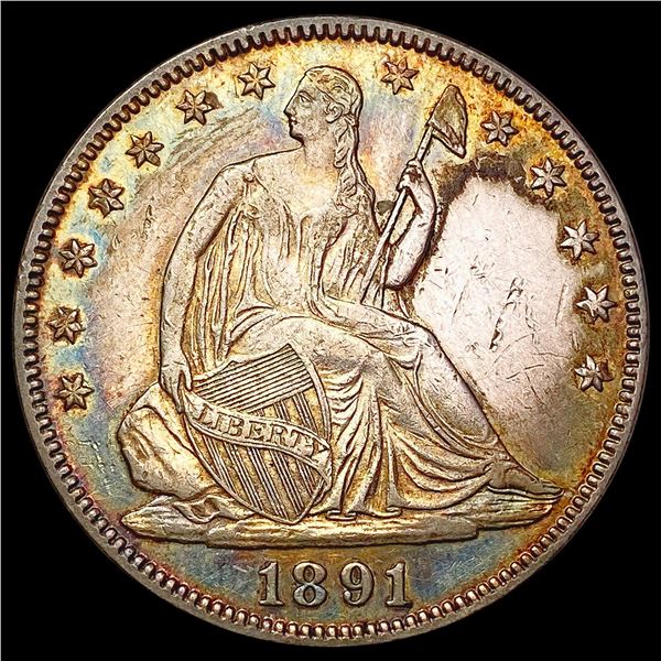 1891 Seated Liberty Half Dollar UNCIRCULATED