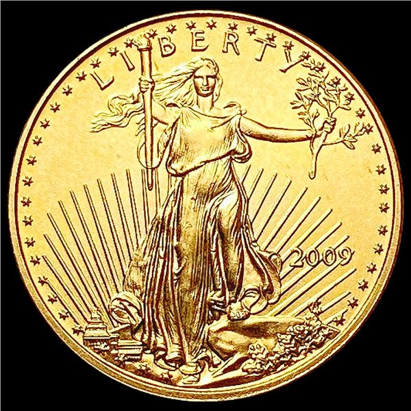 2009 U.S. 1/10oz Gold $5 Eagle  SUPERB GEM BU