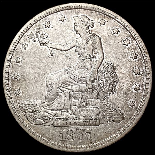 1877-S Silver Trade Dollar CLOSELY UNCIRCULATED
