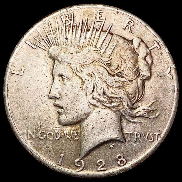 1928 Silver Peace Dollar CLOSELY UNCIRCULATED