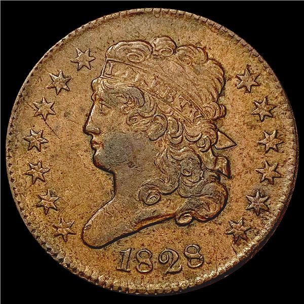 1828 Classic Head Half Cent CLOSELY UNCIRCULATED