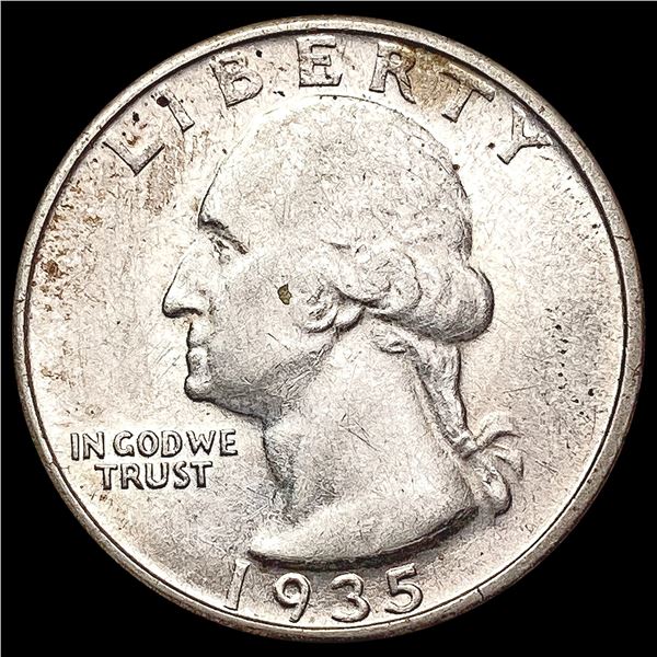 1935-D Washington Silver Quarter CLOSELY UNCIRCULATED