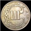 Image 2 : 1853 Silver Three Cent NEARLY UNCIRCULATED