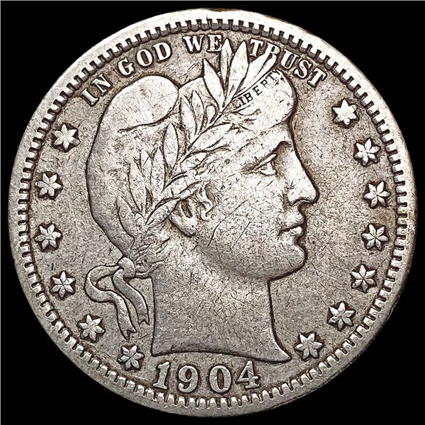 1904-O Barber Quarter LIGHTLY CIRCULATED