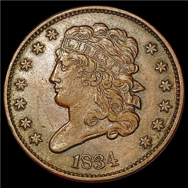 1834 Classic Head Half Cent UNCIRCULATED