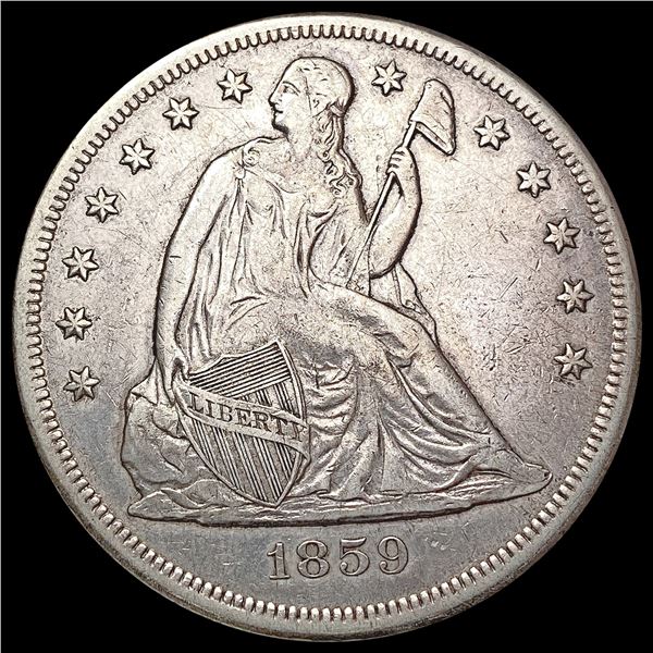 1859-O Seated Liberty Dollar NEARLY UNCIRCULATED