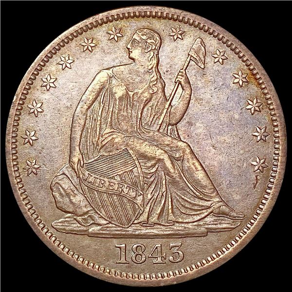 1843-O Seated Liberty Half Dollar CLOSELY UNCIRCULATED