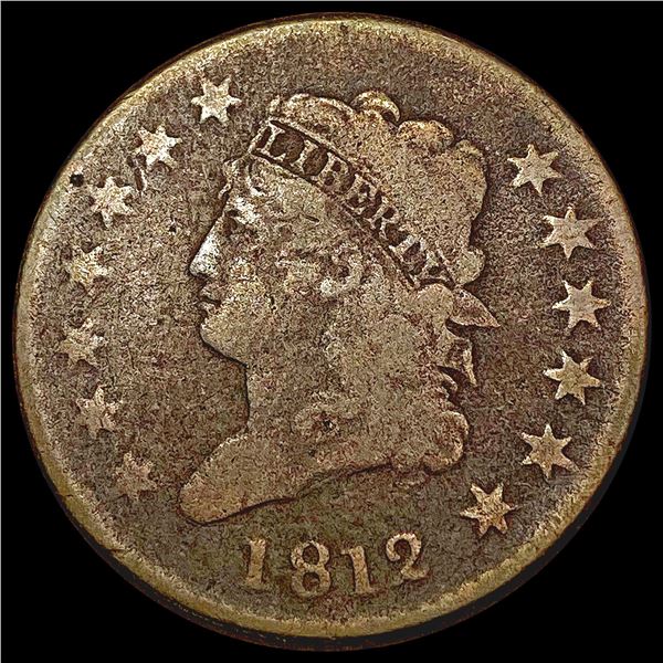 1812 Sm. Dt. Classic Head Large Cent NICELY CIRCULATED