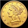 Image 1 : 1902-S $5 Gold Half Eagle CLOSELY UNCIRCULATED
