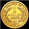 Image 2 : 1853-O Rare Gold Dollar CLOSELY UNCIRCULATED