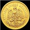 Image 2 : 1907 Mexico Gold 5 Pesos 0.1206oz CLOSELY UNCIRCULATED