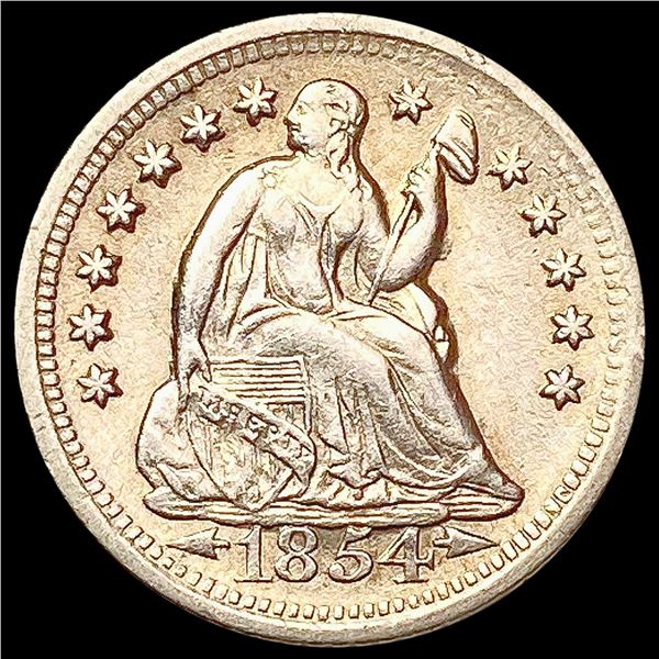 1854-O Seated Liberty Half Dime CLOSELY UNCIRCULATED