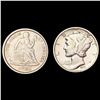 Image 1 : 1883 & 1931 US Dime Collection [2 Coins] CLOSELY UNCIRCULATED
