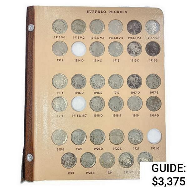 1913-1938 Buffalo Nickel Book (62 coins)  GEMBU