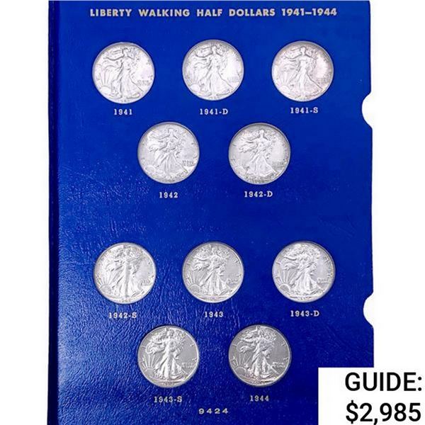 1941-1947 UNC Walking Liberty Half Dollar Set [20 Coins]  GEMBU