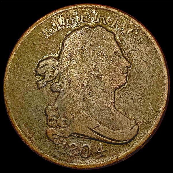 1804 Draped Bust Half Cent NICELY CIRCULATED