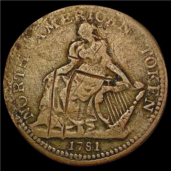 1781 North America Commerce Token NICELY CIRCULATED