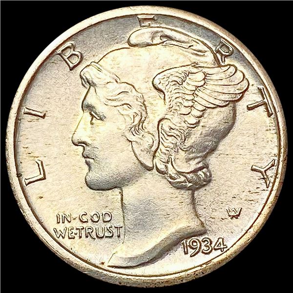 1934 FSB Mercury Dime CHOICE BU