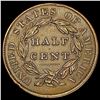 Image 2 : 1835 Classic Head Half Cent UNCIRCULATED