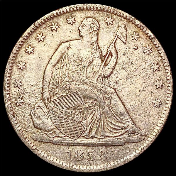 1859-O Seated Liberty Half Dollar NEARLY UNCIRCULATED