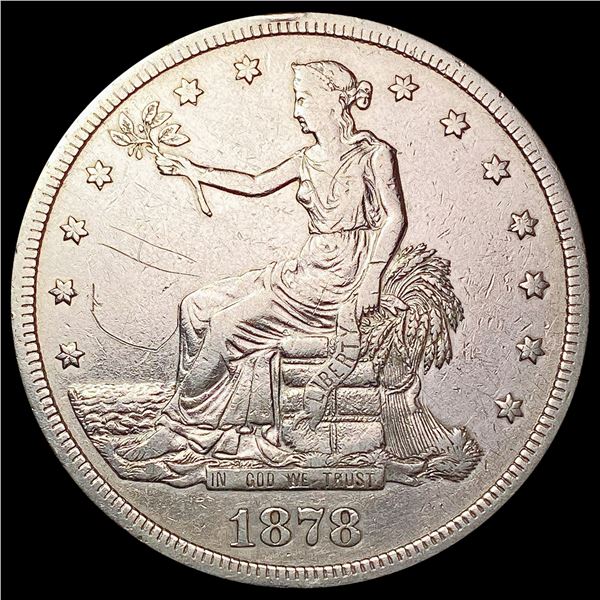 1878-S Silver Trade Dollar CLOSELY UNCIRCULATED