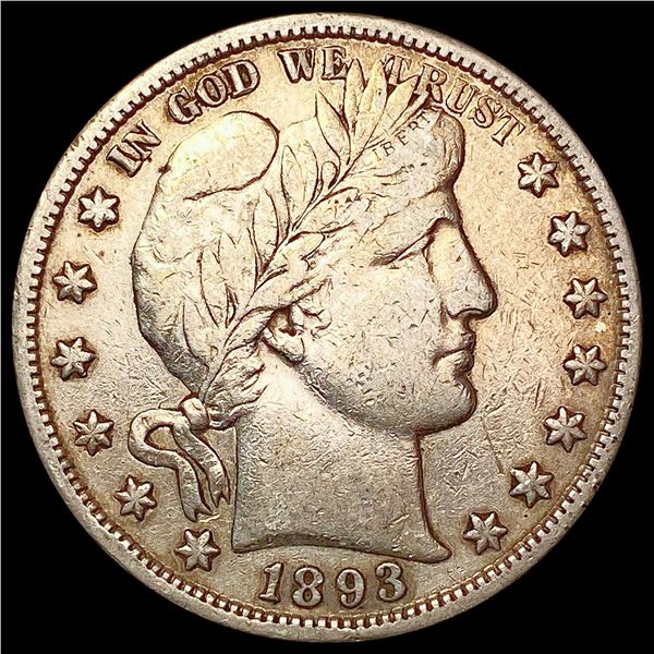 1893-S Barber Half Dollar CLOSELY UNCIRCULATED