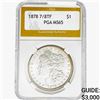 Image 1 : 1878 7/8TF Morgan Silver Dollar PGA MS65