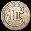 Image 2 : 1853 Silver Three Cent NICELY CIRCULATED