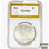 Image 1 : 1922 Silver Peace Dollar PGA MS66