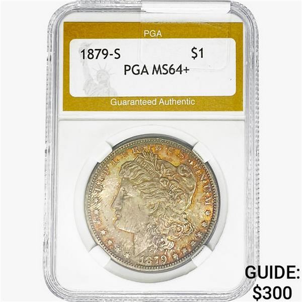 1879-S Morgan Silver Dollar PGA MS64+